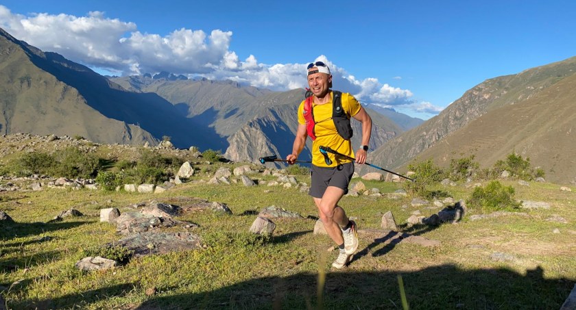 Piotr Hercog na trasie zawodów