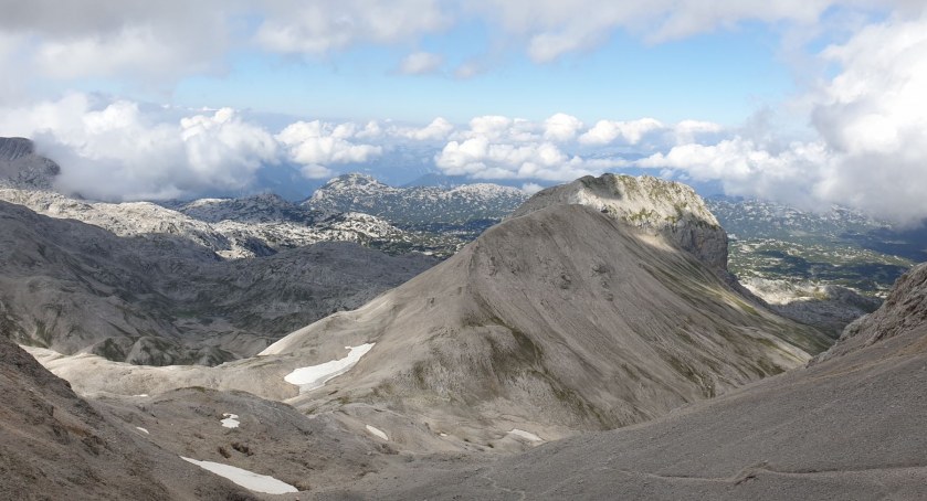 Alpy, widok z via ferraty Ramsauer w stronę grupy Koppenkarstein. Zdjęcie Daniel Przewoźny