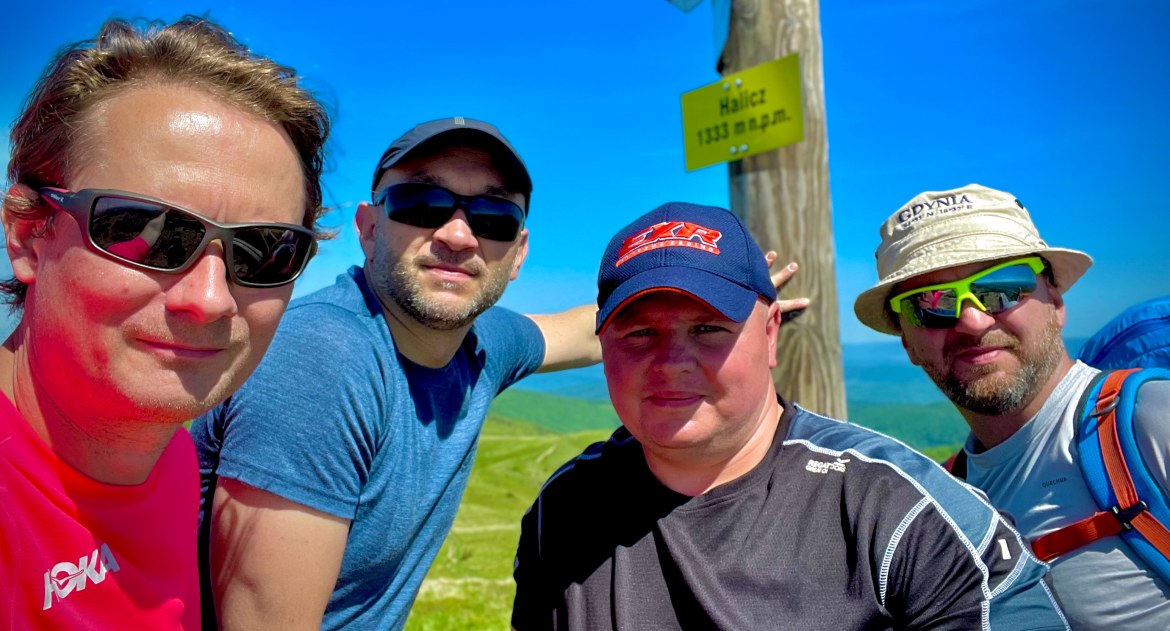 Halicz, Bieszczady, Czerwony szlak GSB. foto Kajetan Domagała