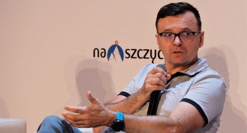 Bogusław Kowalski, instruktor PZA, podczas Konferencji Bezpieczeństwo Na Szczycie. Zdjęcie Arek Gola