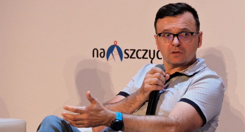 Bogusław Kowalski, instruktor PZA, podczas Konferencji Bezpieczeństwo Na Szczycie. Zdjęcie Arek Gola