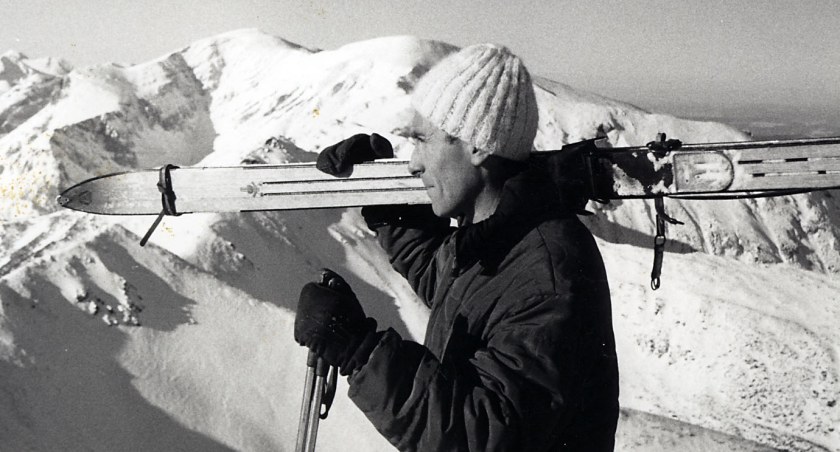 Apoloniusz Rajwa podczas podejścia do pracy na Kasprowy Wierch. Zdjęcie archiwum Apoloniusza Rajwy