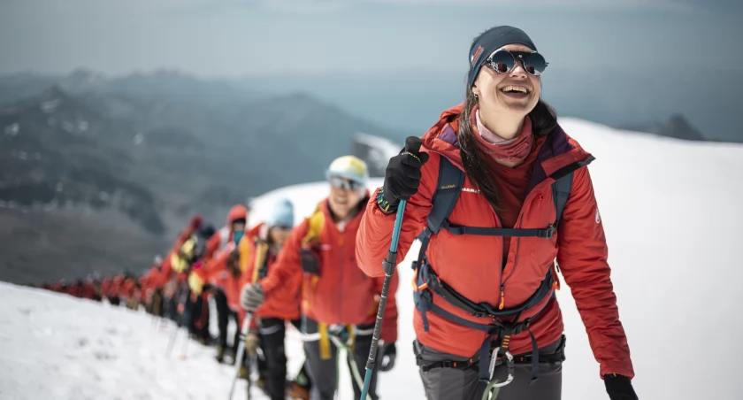 Daria Sieracka podczas jednej z wypraw. Zdjęcie Switzerland Tourism Caroline Fink