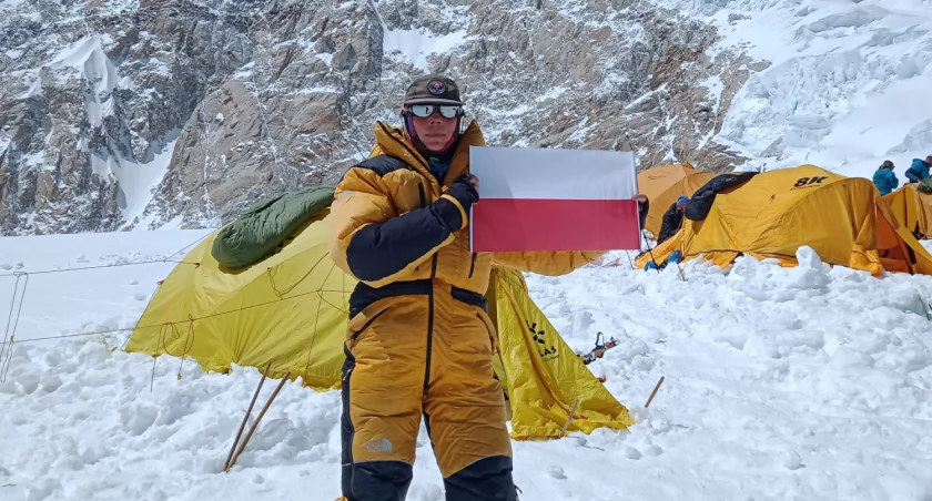 Dorota Rasińska-Samoćko podczas wyprawy