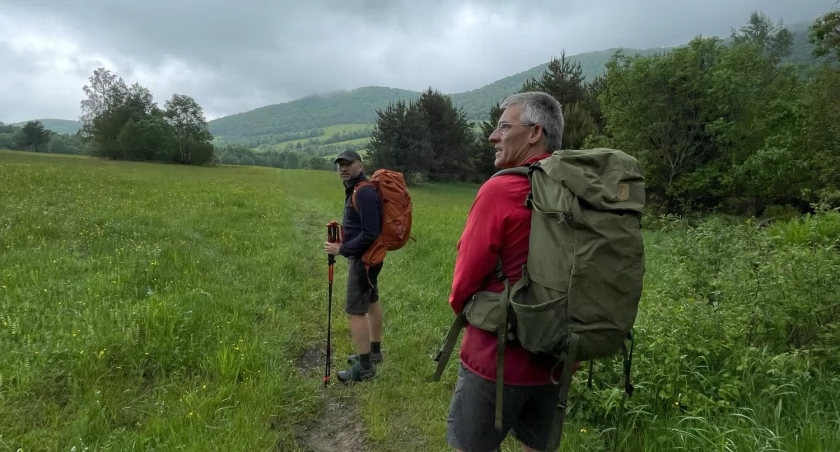 Część redakcji Na Szczycie na trasie GSB. Zdjęcie Kajetan Domagała