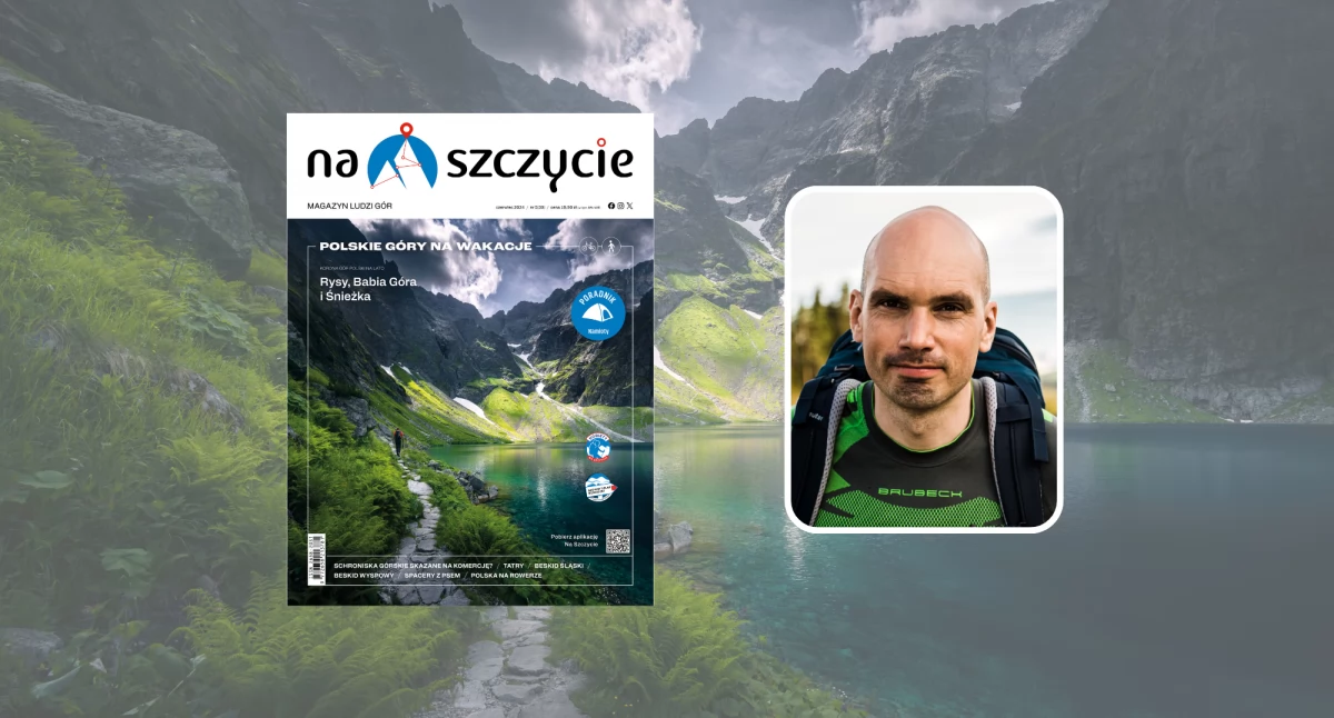 Łukasz Supergan. Zdjęcie w tle Karol Nienartowicz