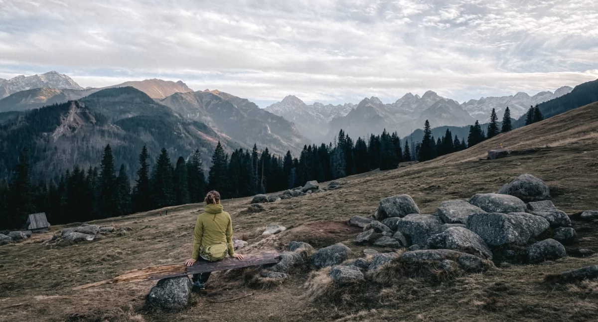 Panorama Tatr z Rusinowej Polany, zdjęcie Paulina Grzesiok