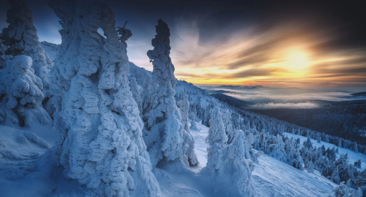 Widok z podejścia na Pilsko. Fot Adobe Stock