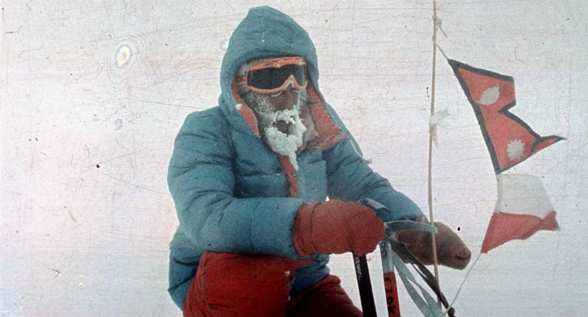 Jerzy Kukuczka na szczycie Dhaulagiri, 21 stycznia 1985 r. FOT. Wirtualne Muzeum Jerzego Kukuczki