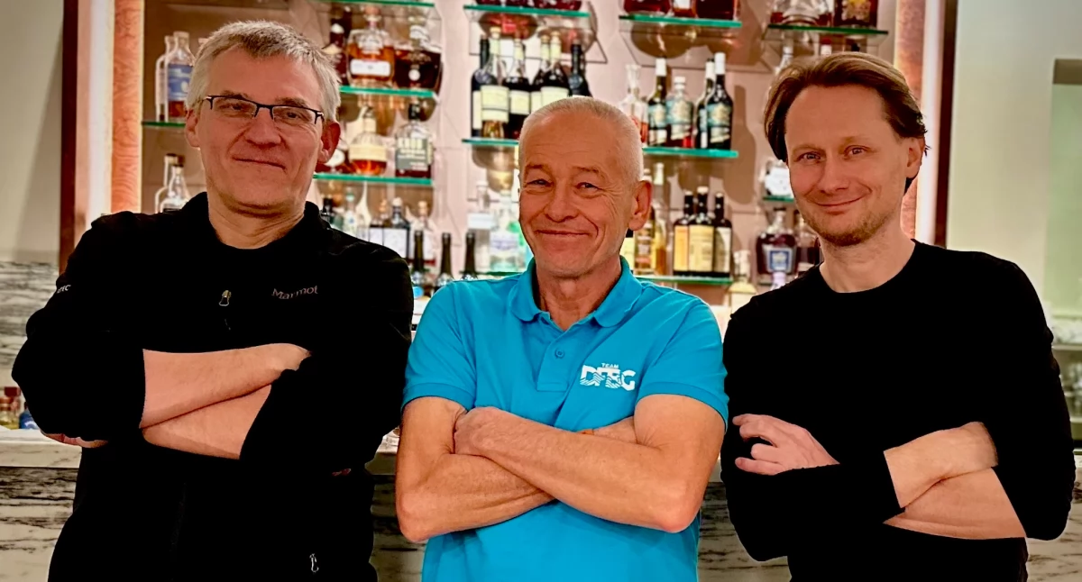 Trzech naczelnych, od lewej Tomasz Cylka, Piotr Pustelnik, Kajetan Domagała 