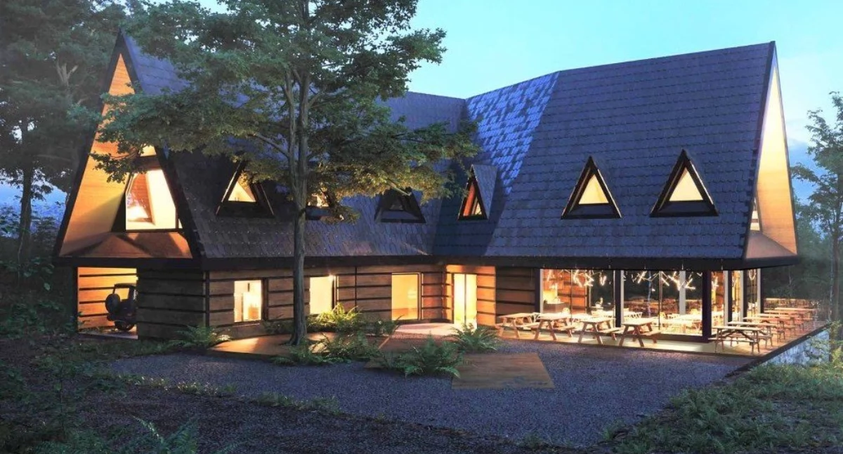 Wizualizacja Schroniska Pttk Na Magurze Małostowskiej Projekt Spółka Karpaty