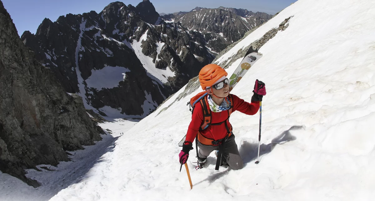 Alexander Piegza w wieku 11 lat - Rysy na nartach. Zdjęcie Przemysław Piegza