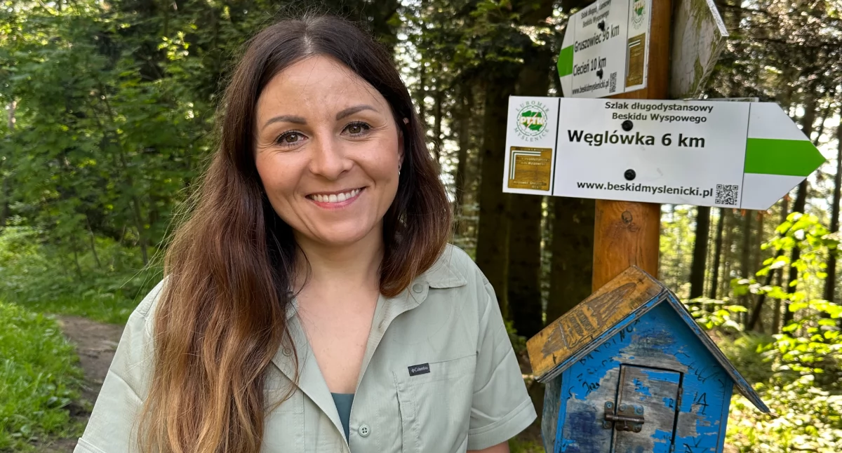 Magda Przysiwek na Małym Szlaku Beskidzkim Fot. Kajetan Domagała