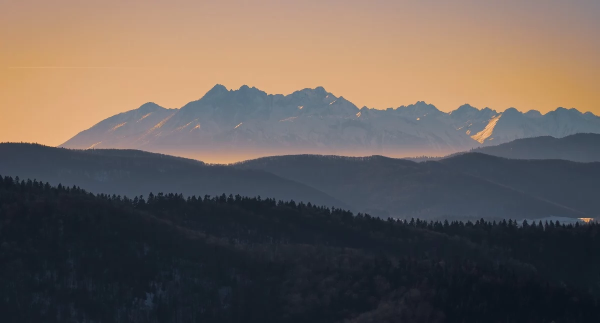 Widok na Tatry znad wieży na Jaworzu | Fot. Adobe Stock