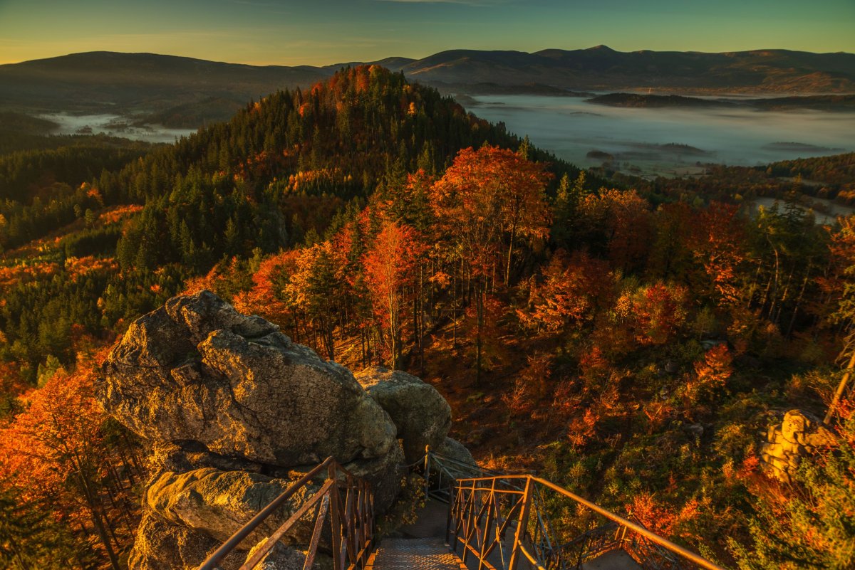 Sudety, Widok z Sokolika na Krzyżną Górę, fot. Rafał Kotylak