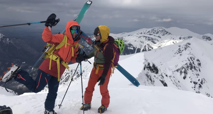 Maryna Gąsienica-Daniel z mamą Anną podczas zimowej wycieczki w Tatrach. Zdjęcie z archiwum Maryny Gąsienicy-Daniel