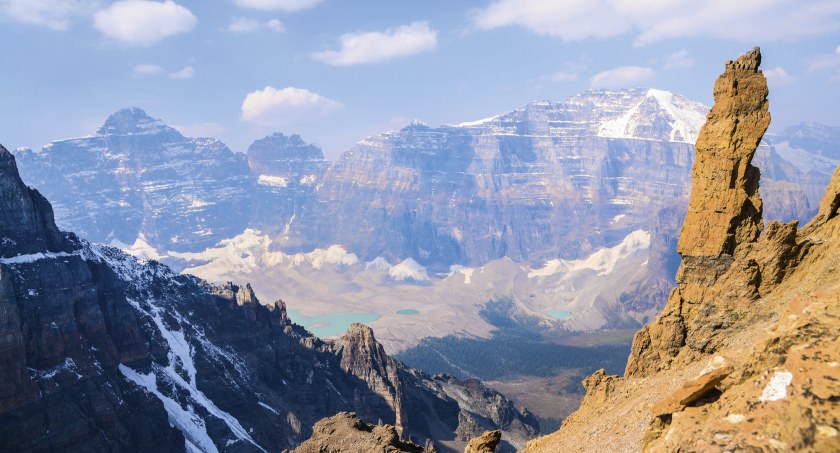 Kanada, Góry Skaliste, widoki z podejścia na Mount Temple. Zdjęcie Alice Vigneron