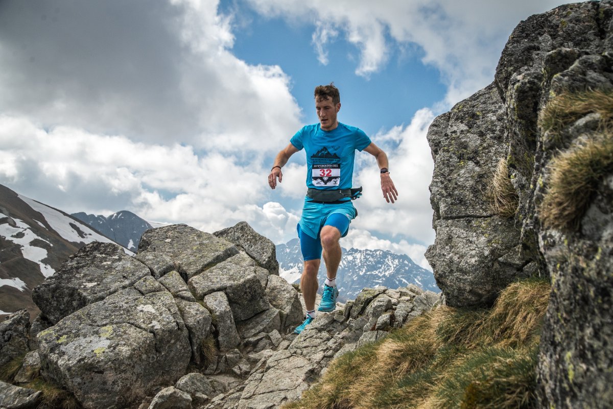Tatry, ponad przełęczą Liliowe, Wysokogórski Bieg im. dh. Franciszka Marduły fot. Andrzej Tomczyk