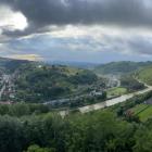 Dolina Popradu i Rytro. Widok z wieży zamkowej. Zdjęcie Kajetan Domagała