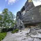 Piaskowce w Szwajcarii Saksońskiej. Zdjęcie Paulina Grzesiok