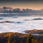 Widok na Tatry z Radziejowej. Fot. Karol Nienartowicz