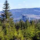 Z wieży widokowej Sky Walk można podziwiać panoramę Gór Izerskich | Fot. Magdalena...