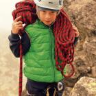 Alexander Piegza w wieku 6 lat podczas pierwszego wejścia na Mnicha. Zdjęcie Przemysław...