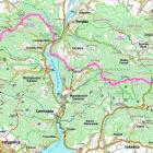 Mapa Małego Szlaku Beskidzkiego 1/4