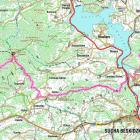 Mapa Małego Szlaku Beskidzkiego 2/4