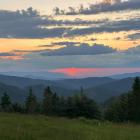 Zachód słońca z Małej Rycerzowej. Zdjęcie Kajetan Domagała