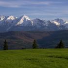 Panorama Tatr z Polany Wapienne. Zdjęcie Kuba Polanowski
