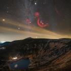 Orion nad Samotnią – Karkonosze
Wschodzący gwiazdozbiór Oriona nad Śnieżką i Kotłem...