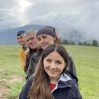 W górach chodzi przede wszystkim o dobre towarzystwo: Magda, Agata, Tomek i Michał na...