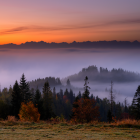 Jesienny Beskid Żywiecki z widokiem na Tatry. Zdjęcie Michał Sośnicki