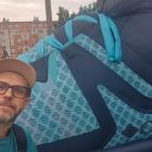 Bez sprzętu od Columbii rajd nie mógł by się odbyć. Na zdjęciu autor przed wielkim...