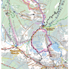 Mapa wycieczki Kuźnice - Kościelec - Kuźnice