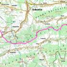 Mapa Małego Szlaku Beskidzkiego ¾