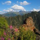 Widok z ruin zamku Diklo na Dagestan. Zdjęcie Konrad Tulej