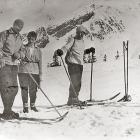 Józef Oppenheim pierwszy z lewej Hala Gąsienicowa fot. Muzeum Tatrzańskie