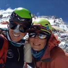 Dorota Rasińska-Samoćko i Mariusz Hatala w obozie II na zboczach Broad Peak. Zdjęcie z...