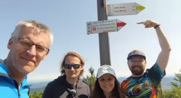 Mały Szlak Beskidzki: Dzień 1 - Wędrówka od Lubonia Wielkiego do Kudłaczy